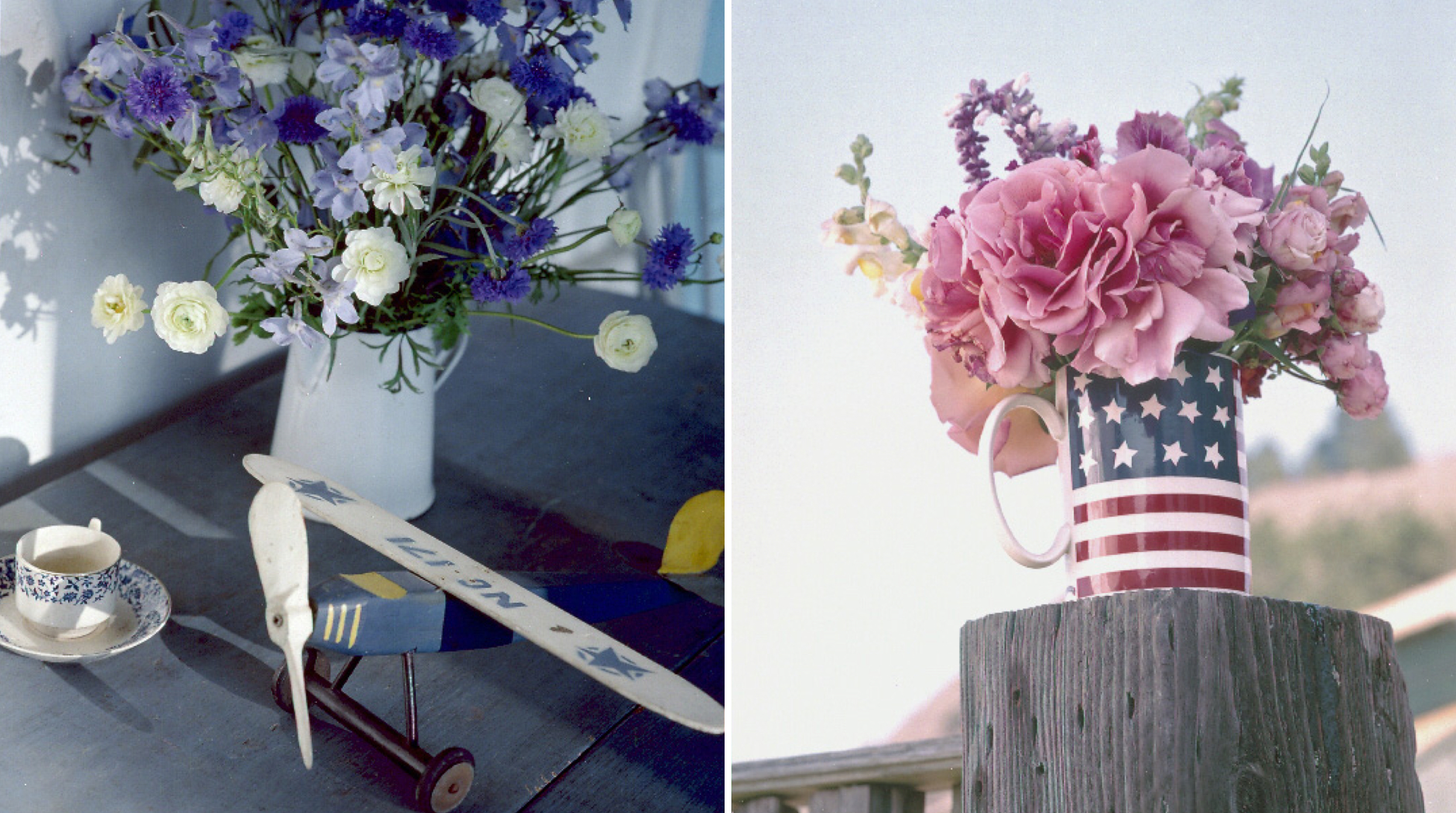 Nothing’s prettier or simpler than a pitcher full of field flowers or a coffee mug filled to the brim with pastel petals